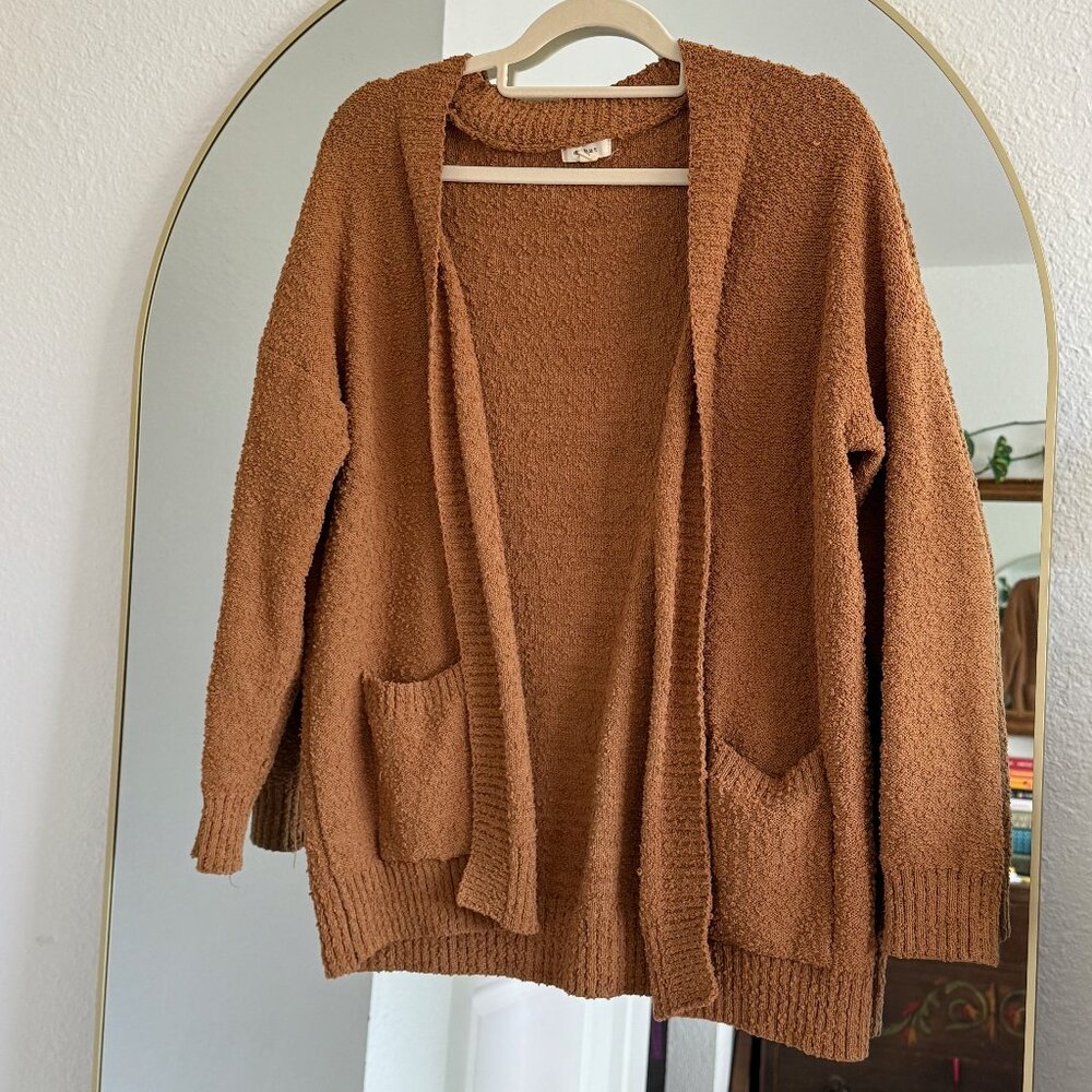 Mustard Yellow Knit Cardigan